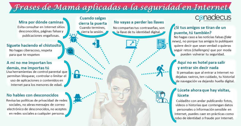 Frases de Mamá aplicadas a la seguridad en internet