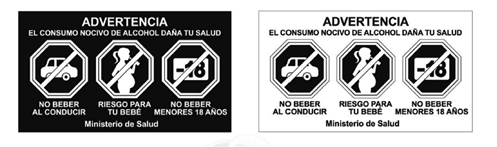 bebidas alcoholicas copete advertencia