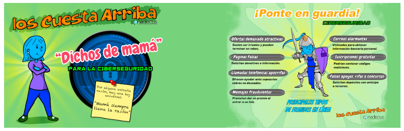 Cómic – Los dichos de mamá aplicados a Ciberseguridad en Internet