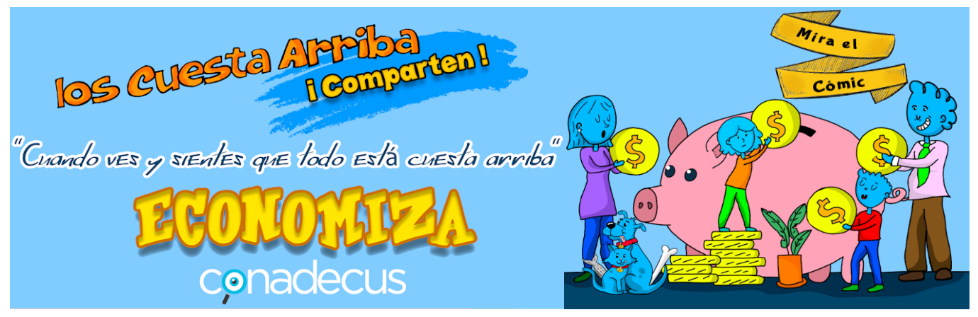 Cómic – Economiza, Tips para ahorrar en casa